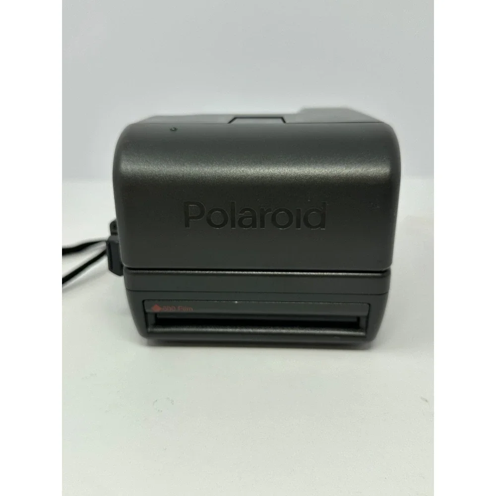 Vintage Polaroid OneStep CloseUp Instant Film Camera Black 600 Series Flash Case